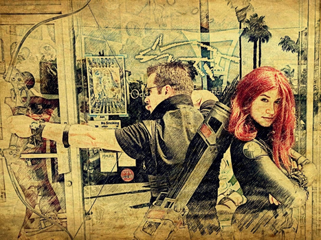 Hawkeye and Black Widow